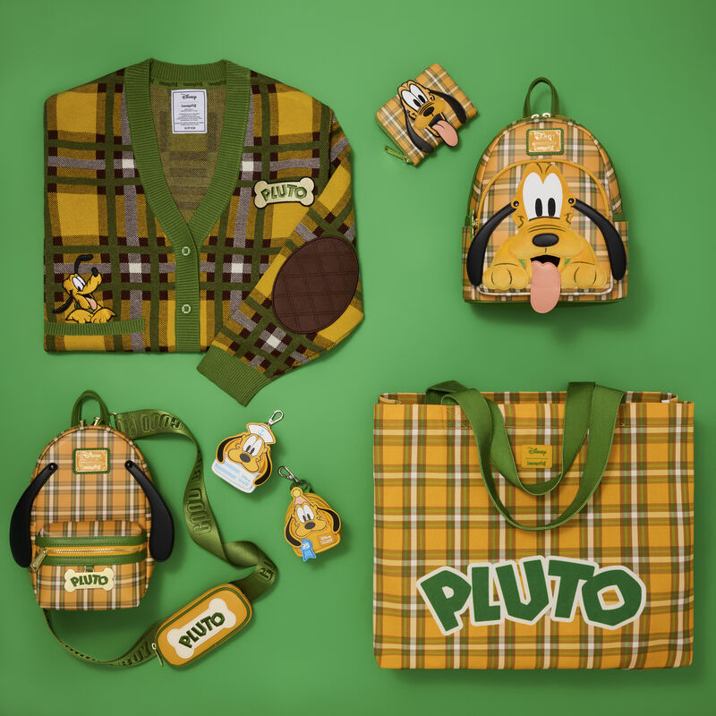 Pluto 95th Anniversary Plaid Knit Cardigan, , hi-res view 4